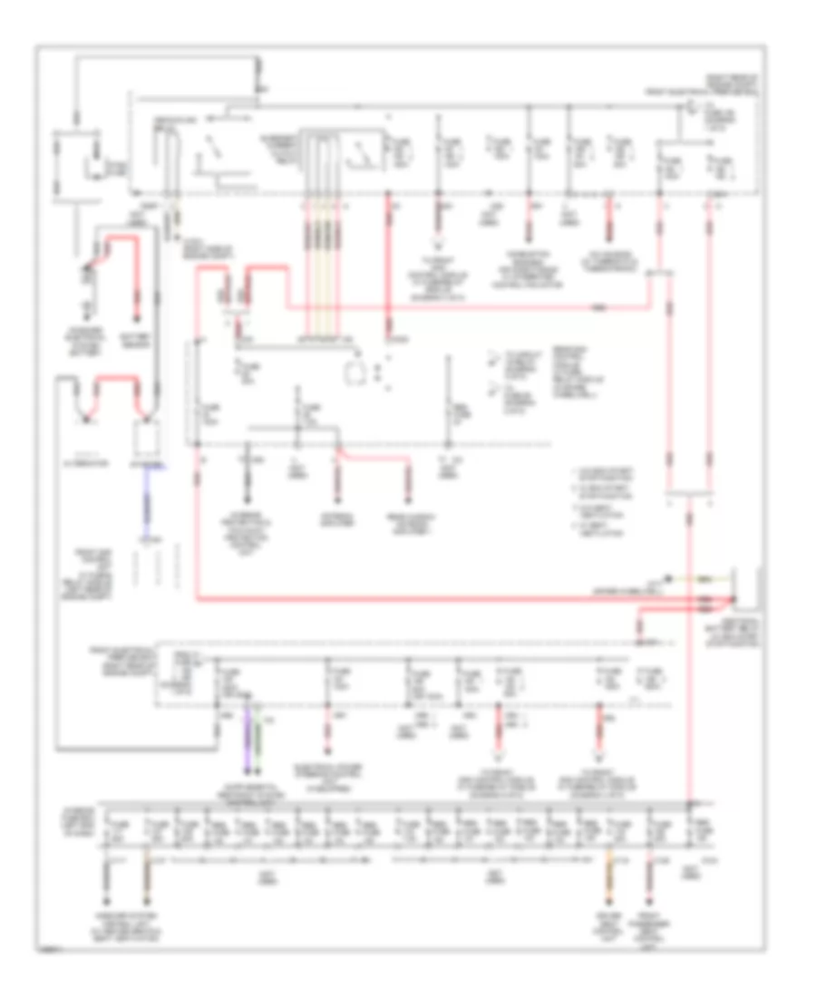 Power Distribution Wiring Diagram Coupe 1 of 5 for Mercedes Benz E350 2012
