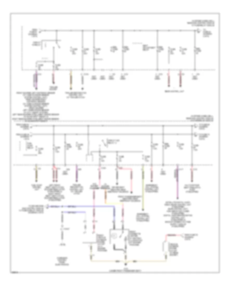 Power Distribution Wiring Diagram Coupe 2 of 5 for Mercedes Benz E350 2012