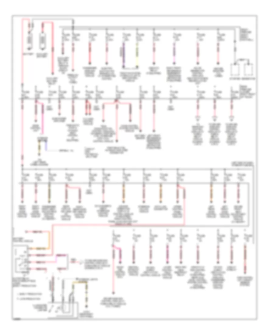 Power Distribution Wiring Diagram 1 of 3 for Mercedes Benz E320 2006