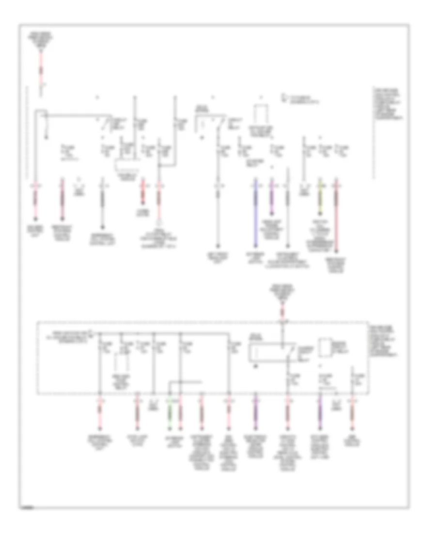 Power Distribution Wiring Diagram (2 of 3) for Mercedes-Benz E320 2006