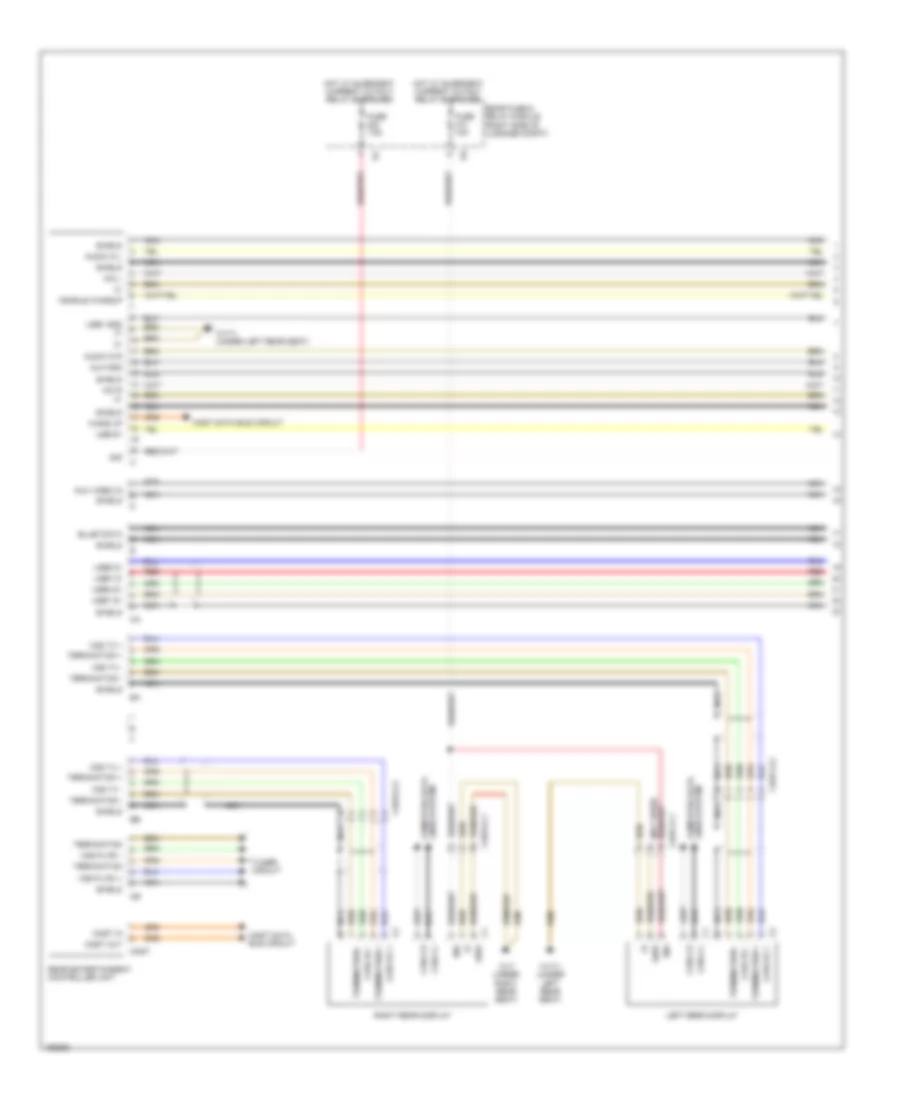 Rear Seat Entertainment Wiring Diagram (1 of 2) for Mercedes-Benz S550 2014