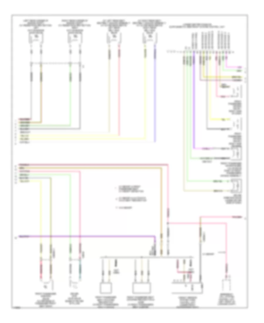 Supplemental Restraint Wiring Diagram (2 of 4) for Mercedes-Benz S550 2014