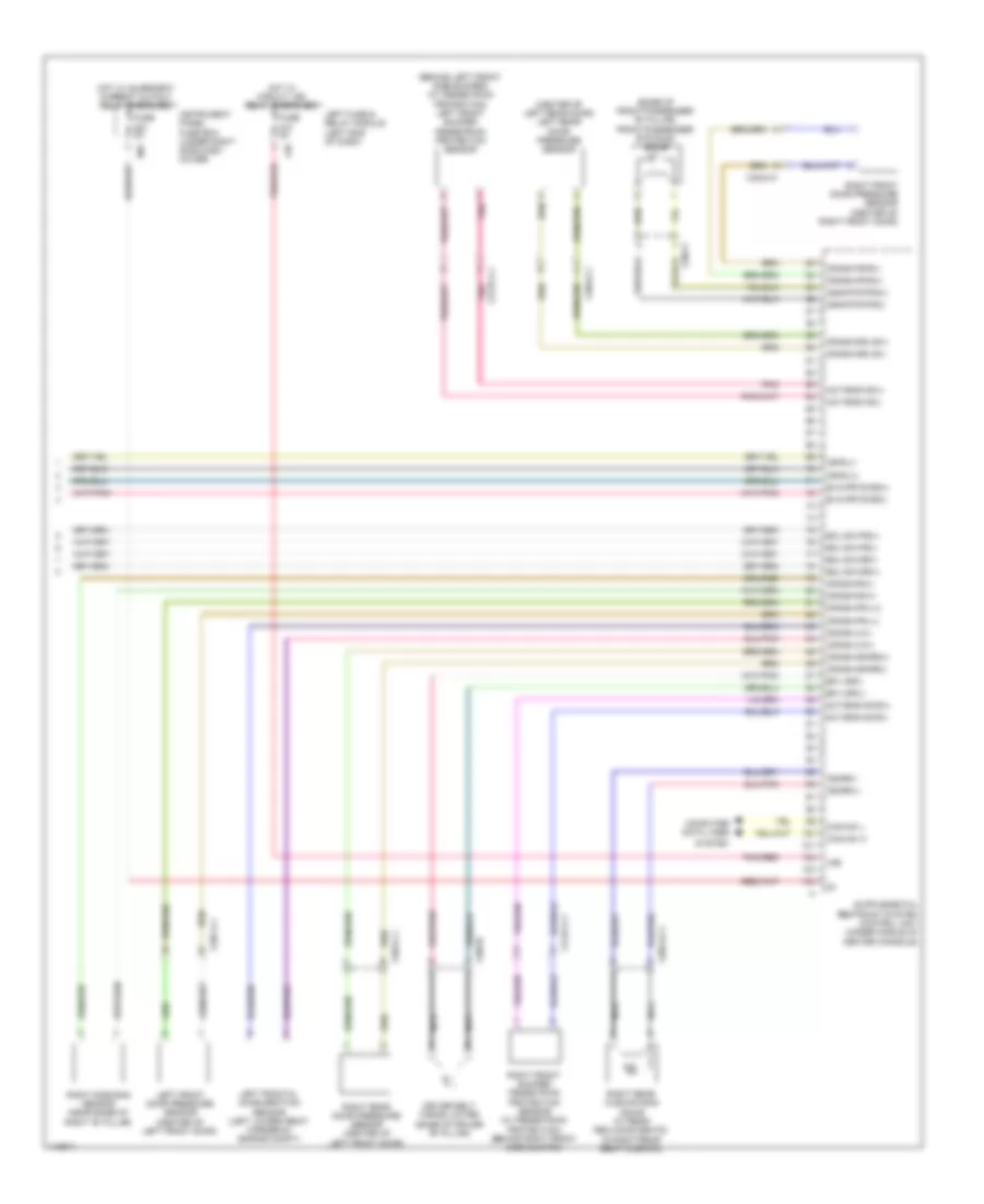 Supplemental Restraint Wiring Diagram (4 of 4) for Mercedes-Benz S550 2014
