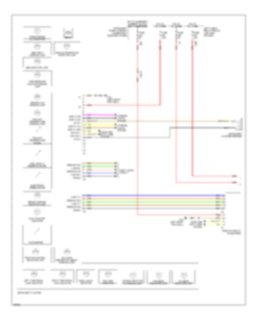 Instrument Cluster Wiring Diagram 1 of 2 for Mercedes Benz S550 2014