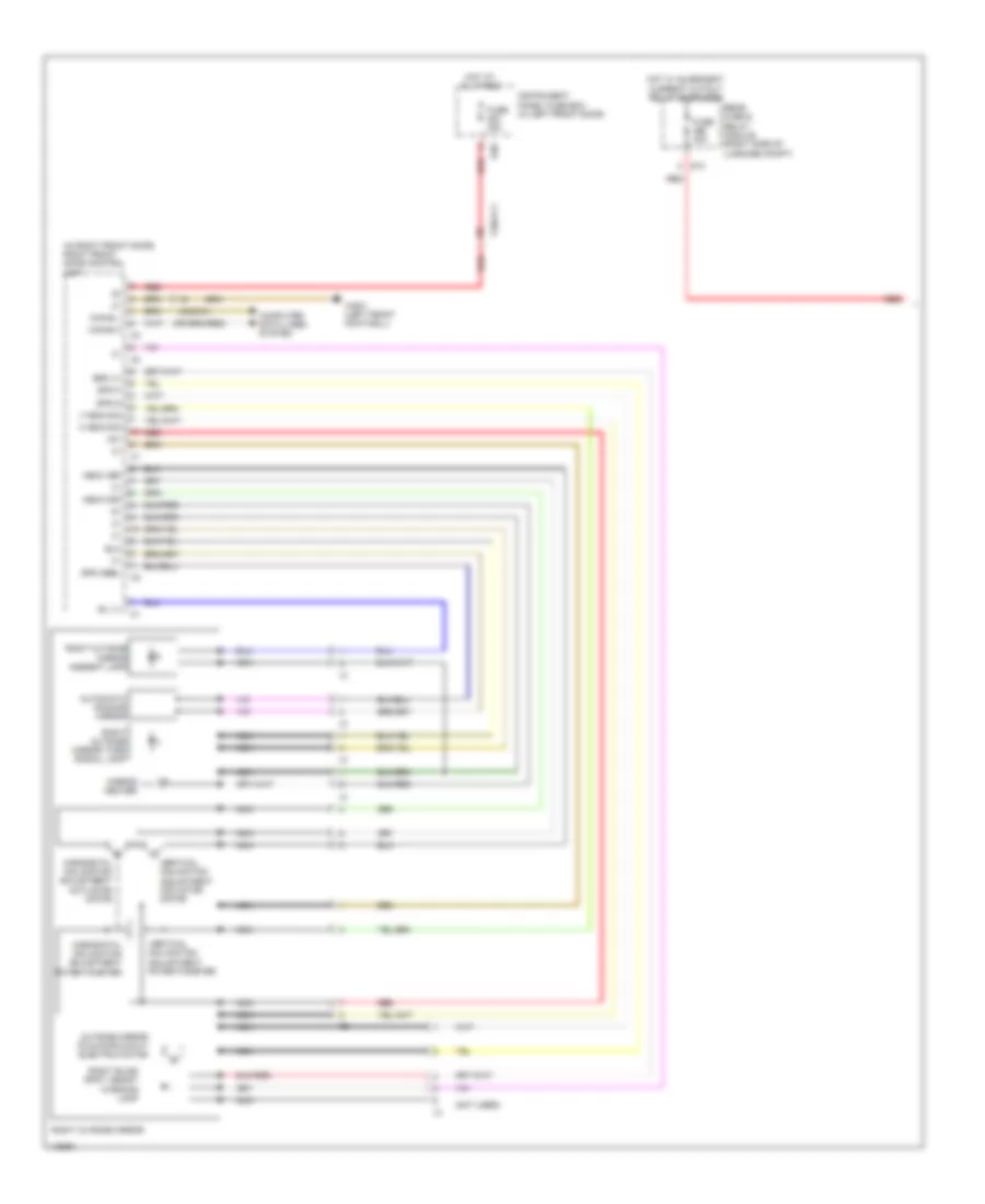 Memory Mirrors Wiring Diagram (1 of 2) for Mercedes-Benz S550 2014