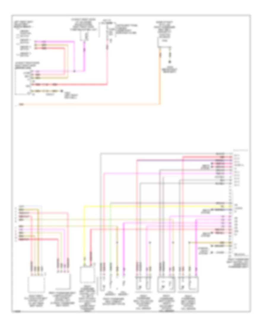 Passengers Memory Seat Wiring Diagram (2 of 2) for Mercedes-Benz S550 2014