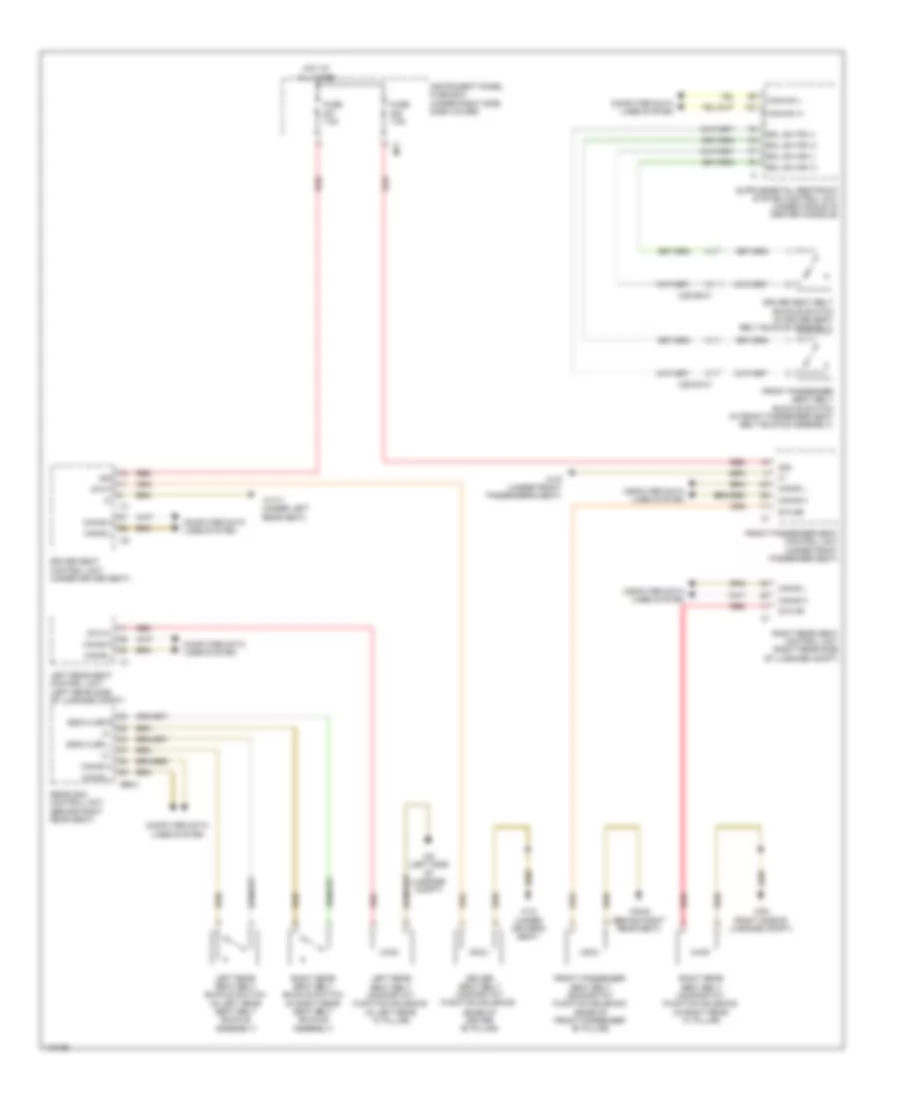 Passive Restraints Wiring Diagram for Mercedes-Benz S550 2014