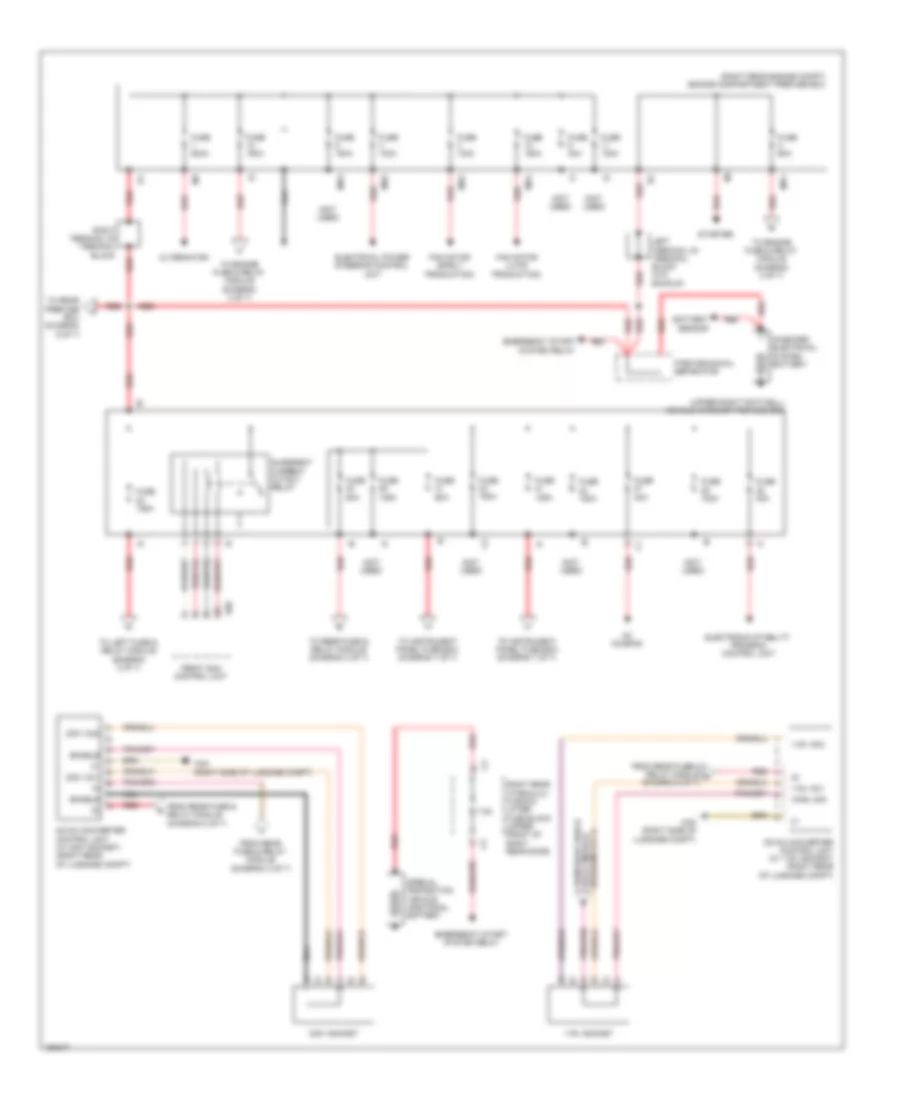 Power Distribution Wiring Diagram 1 of 7 for Mercedes Benz S550 2014