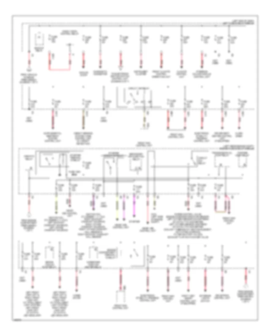 Power Distribution Wiring Diagram (2 of 7) for Mercedes-Benz S550 2014
