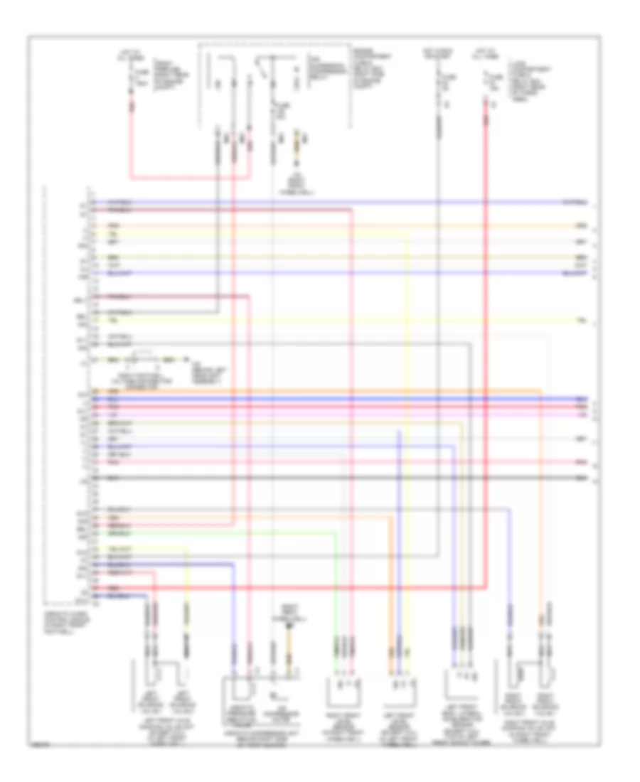 Electronic Suspension Wiring Diagram 1 of 2 for Mercedes Benz R320 2007