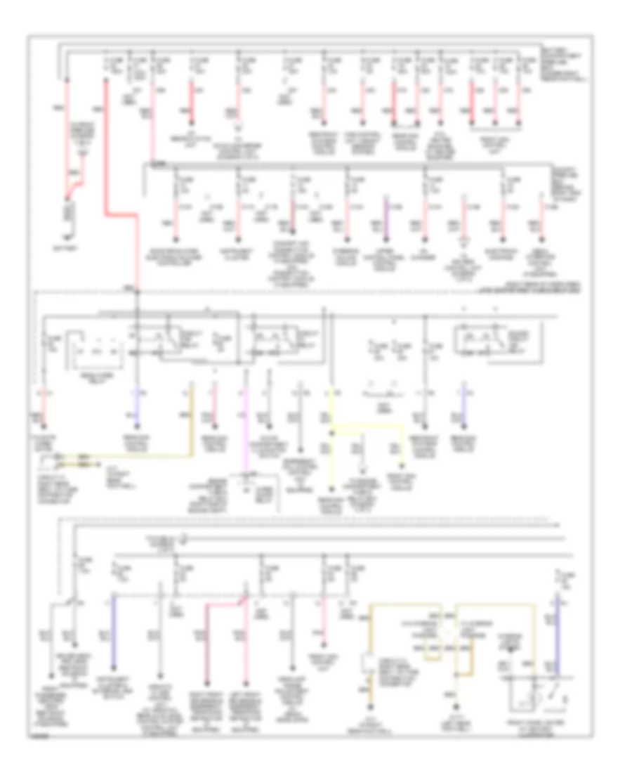 Power Distribution Wiring Diagram 1 of 3 for Mercedes Benz R320 2007