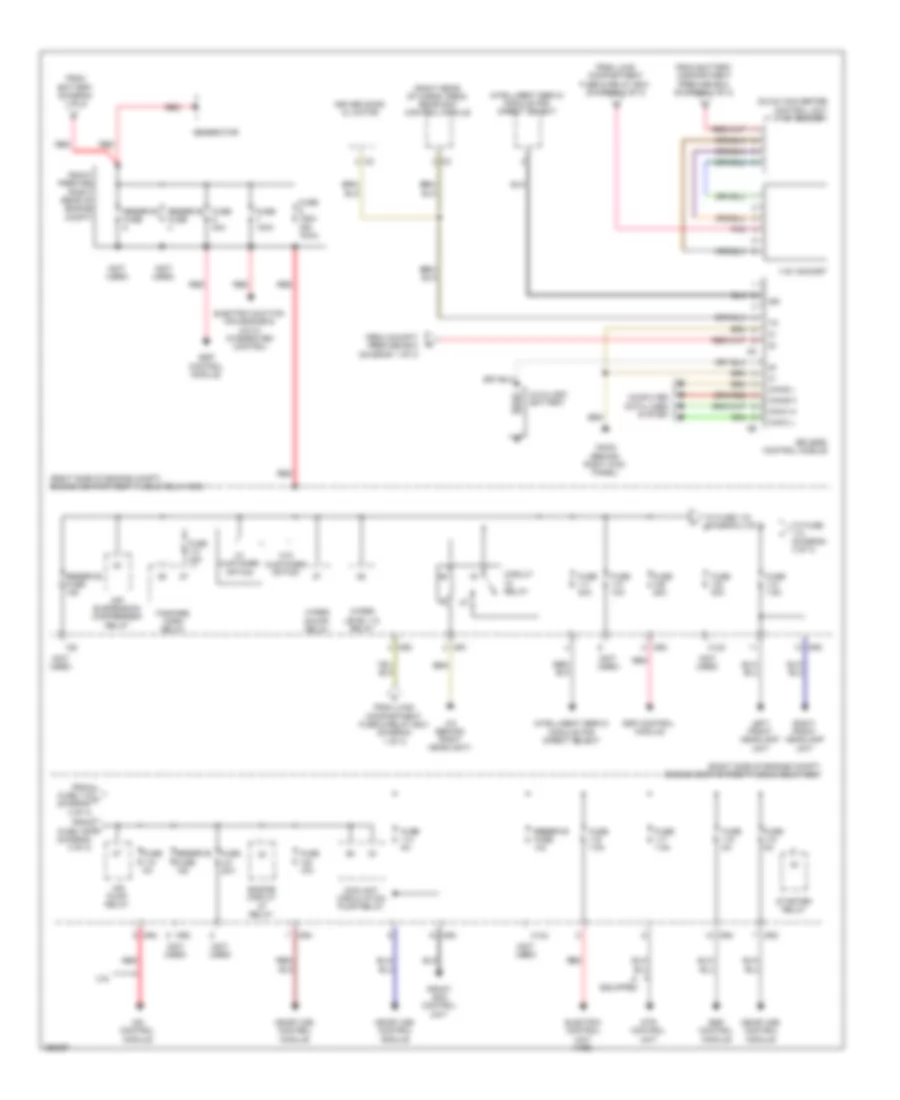 Power Distribution Wiring Diagram 3 of 3 for Mercedes Benz R320 2007