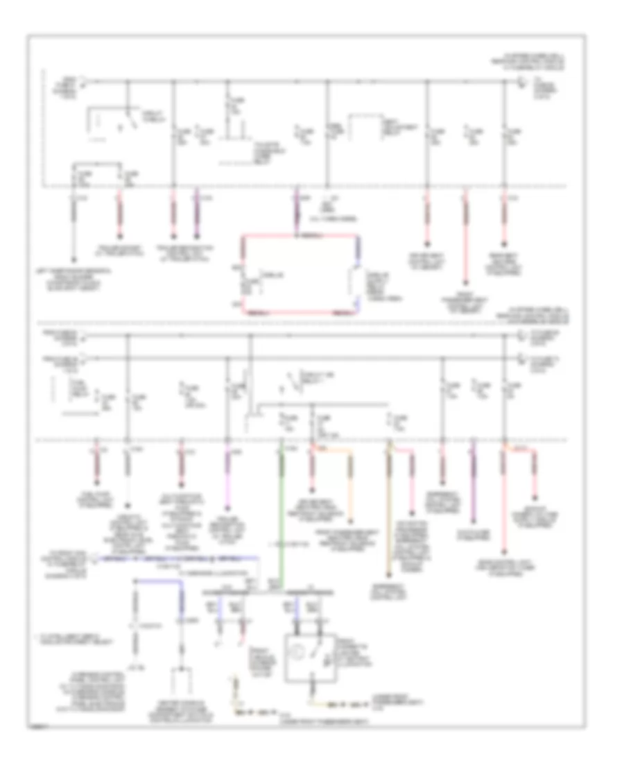 Power Distribution Wiring Diagram Sedan 2 of 5 for Mercedes Benz E350 4Matic 2012