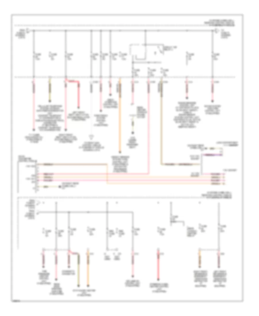 Power Distribution Wiring Diagram Sedan 3 of 5 for Mercedes Benz E350 4Matic 2012