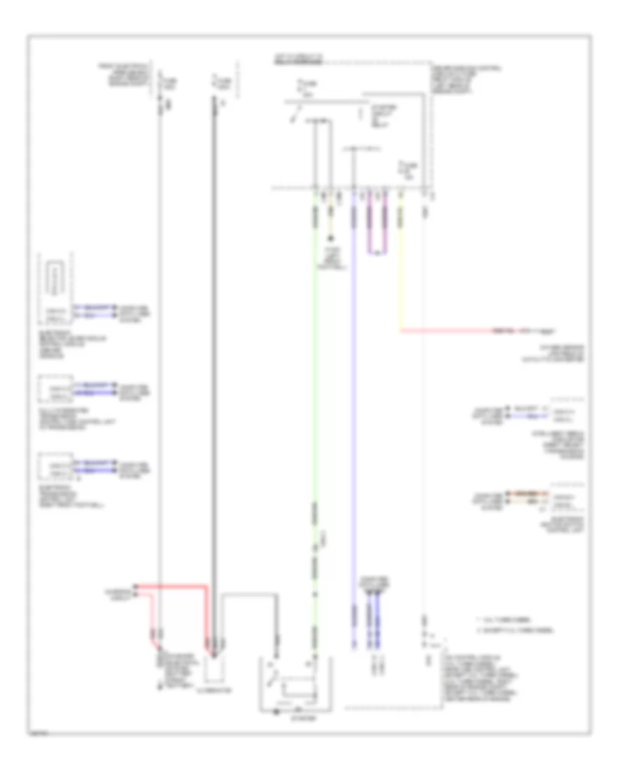 Starting Wiring Diagram Sedan for Mercedes Benz E350 4Matic 2012