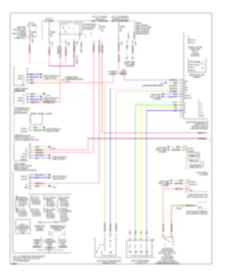 Transmission Wiring Diagram Sedan 1 of 2 for Mercedes Benz E350 4Matic 2012