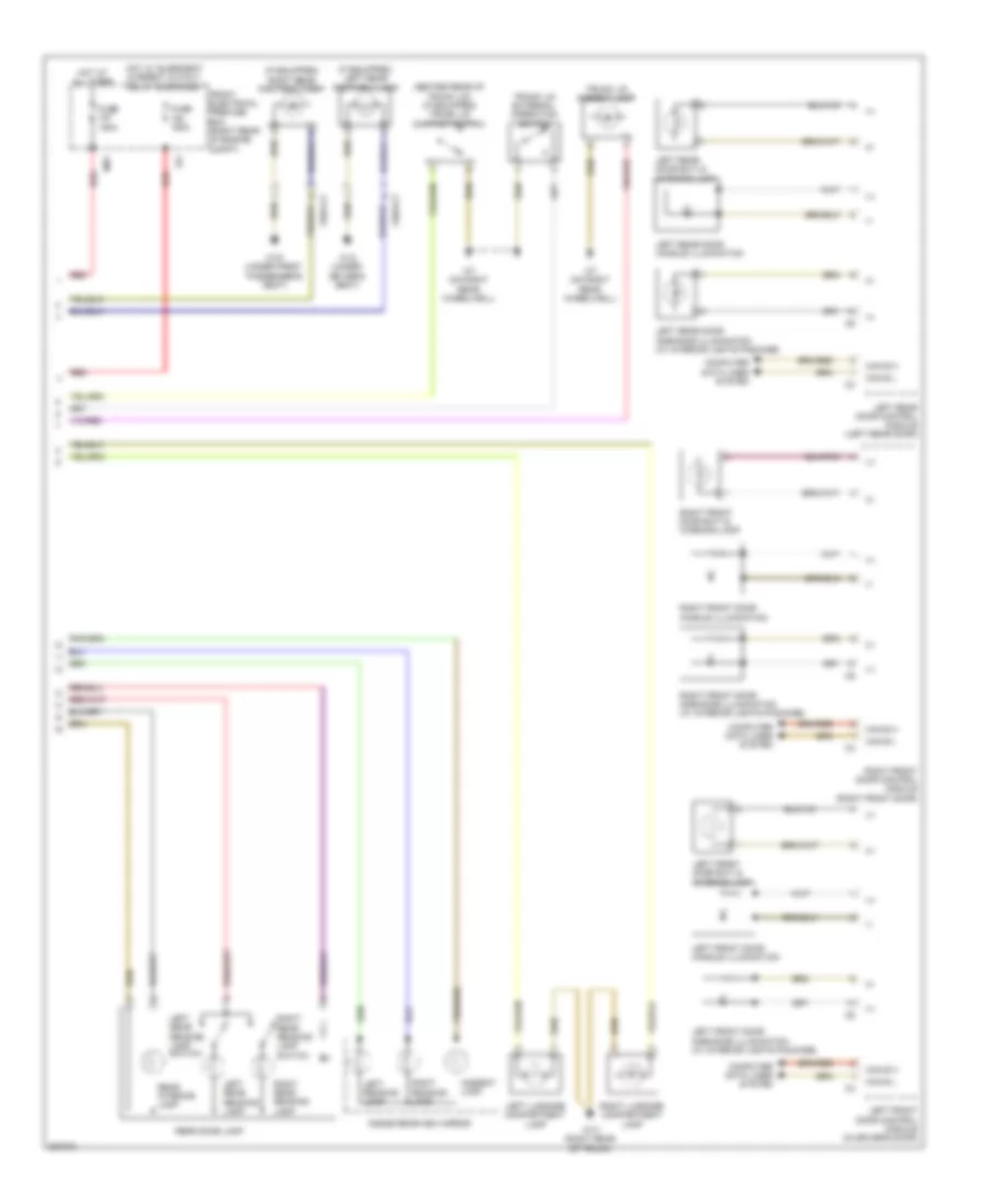 Courtesy Lamps Wiring Diagram Sedan 2 of 2 for Mercedes Benz E350 4Matic 2012