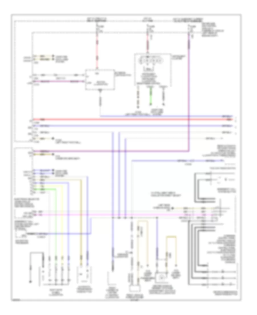 Instrument Illumination Wiring Diagram Sedan 1 of 2 for Mercedes Benz E350 4Matic 2012