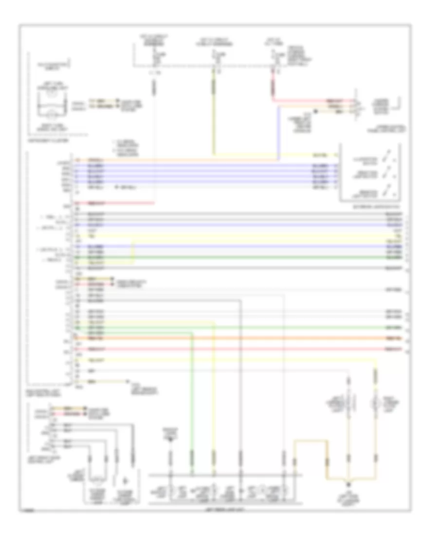 Exterior Lamps Wiring Diagram 1 of 3 for Mercedes Benz CLA250 2014