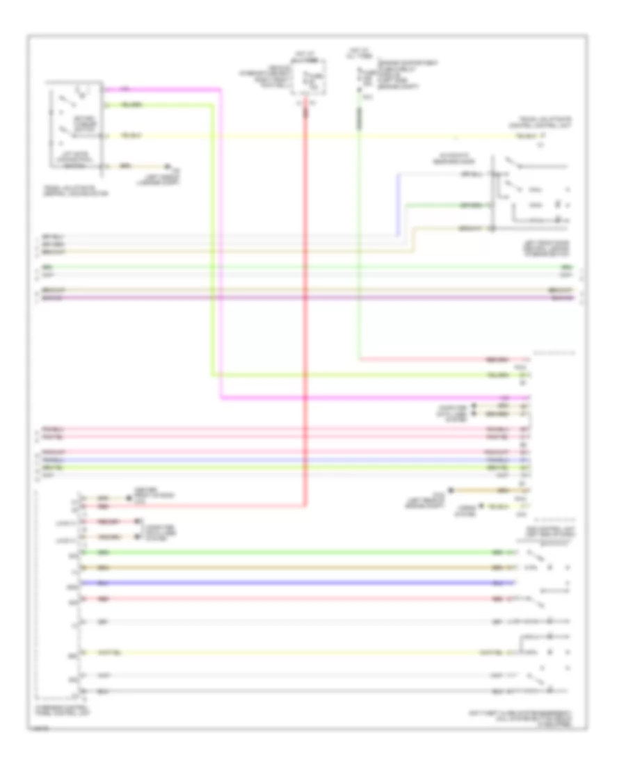 Automatic Door Locks Wiring Diagram 2 of 3 for Mercedes Benz CLA250 2014
