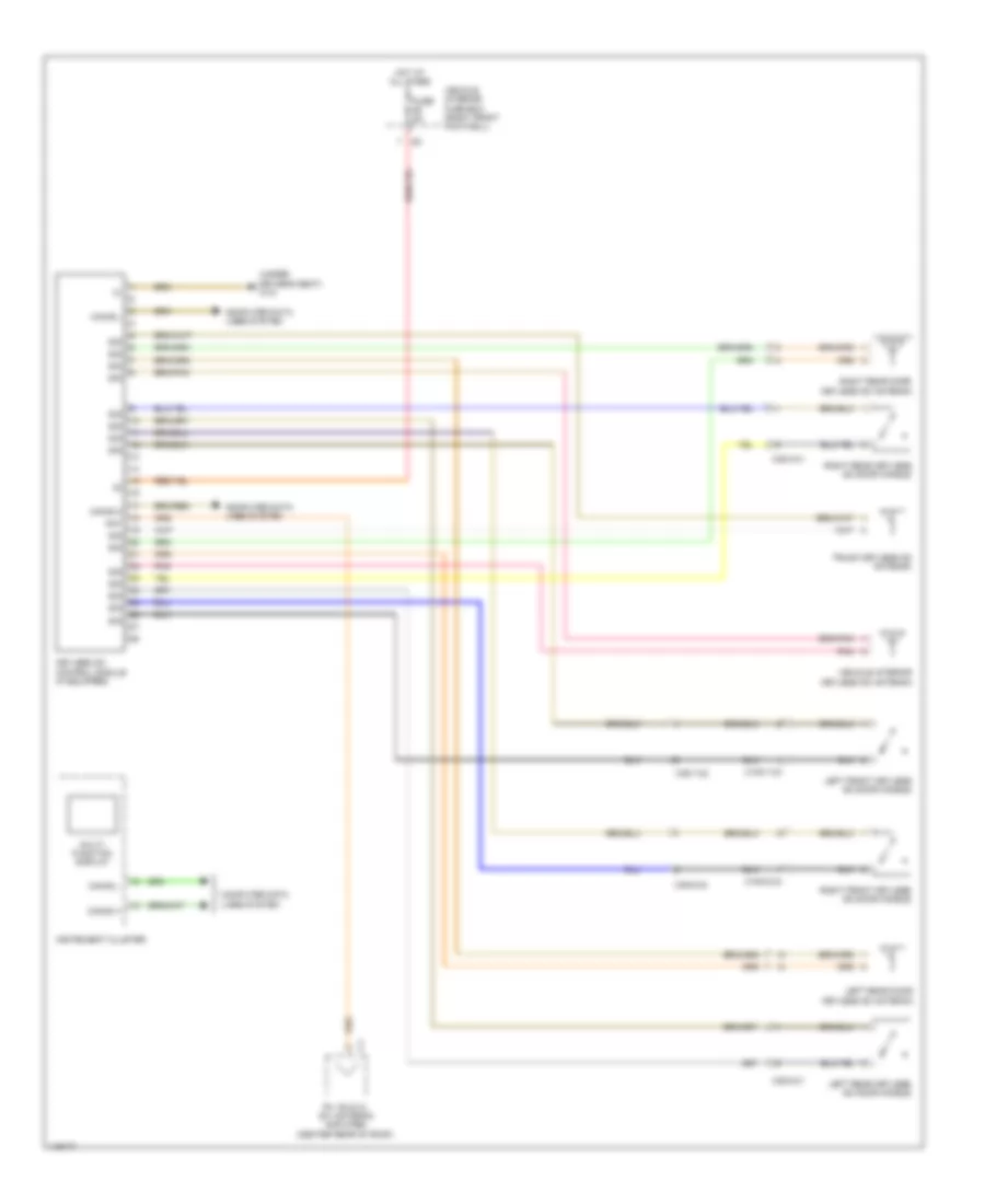 Keyless Go System Wiring Diagram for Mercedes-Benz CLA250 2014