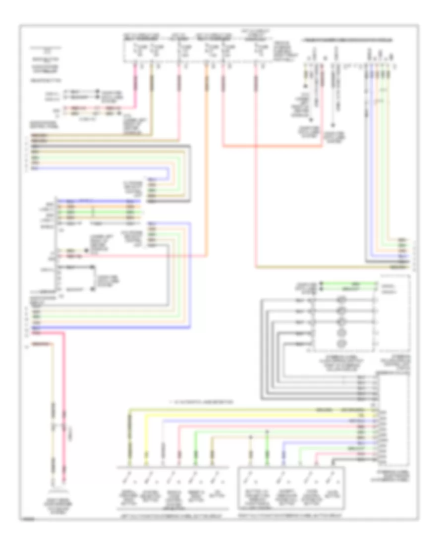 COMAND Actuation Wiring Diagram, Early Production (2 of 3) for Mercedes-Benz CLA250 2014
