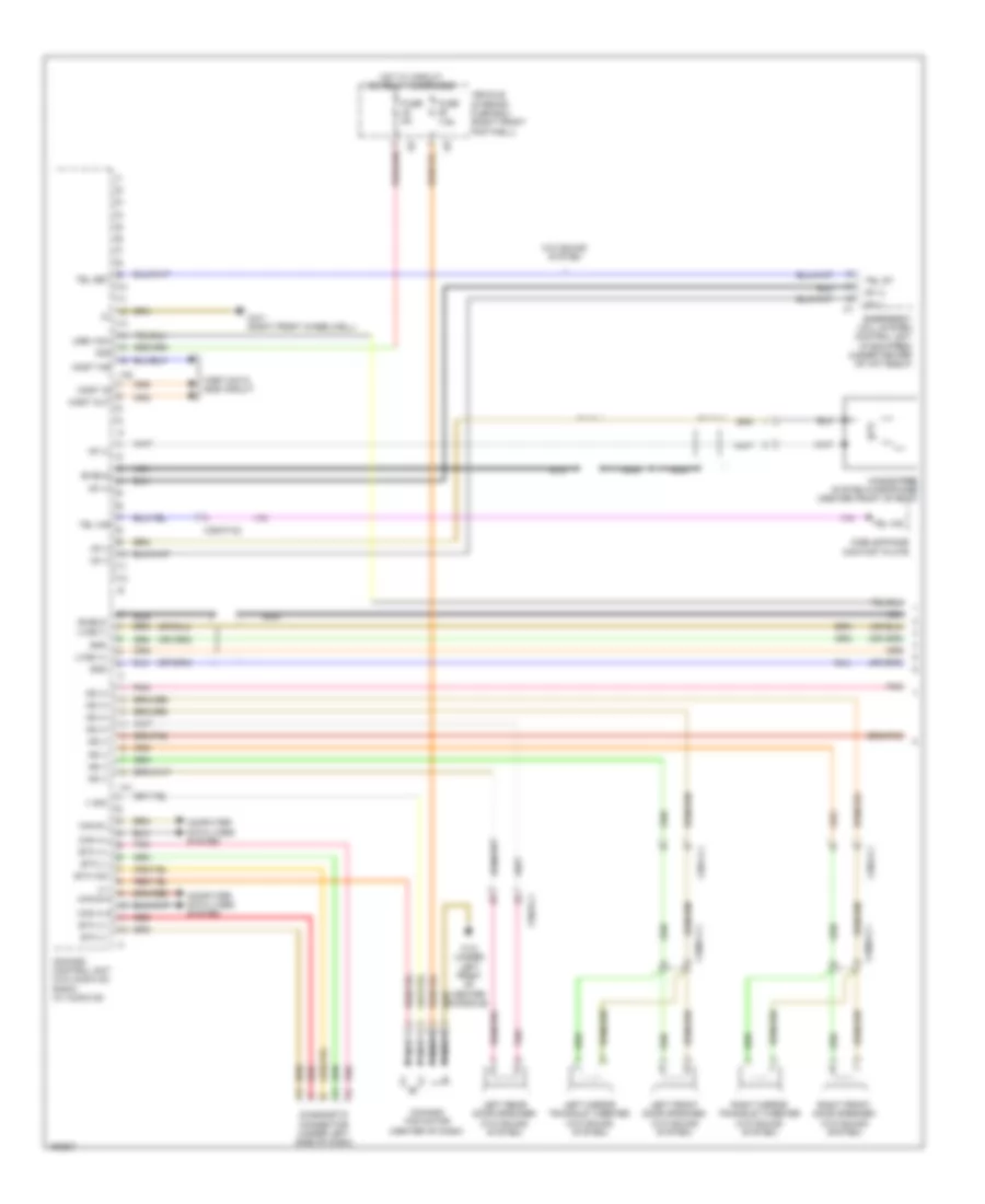 COMAND Actuation Wiring Diagram, Late Production (1 of 3) for Mercedes-Benz CLA250 2014