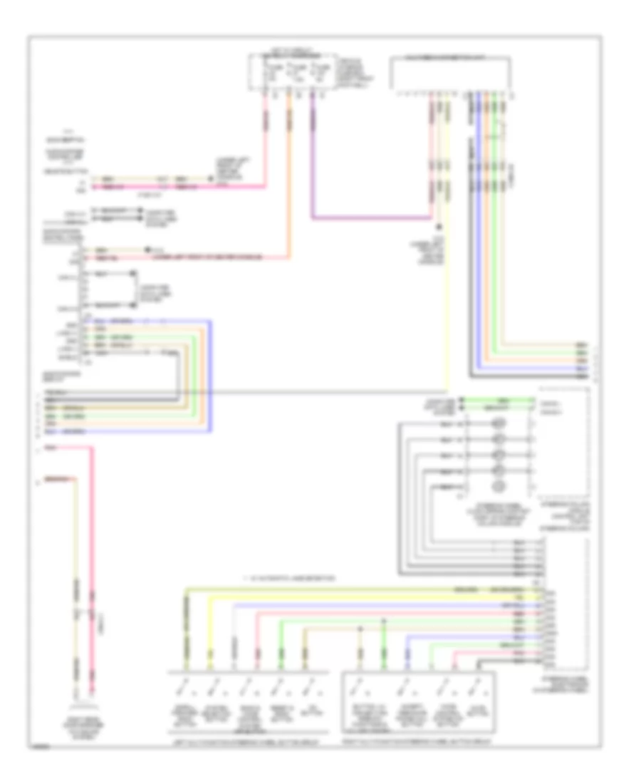 COMAND Actuation Wiring Diagram, Late Production (2 of 3) for Mercedes-Benz CLA250 2014