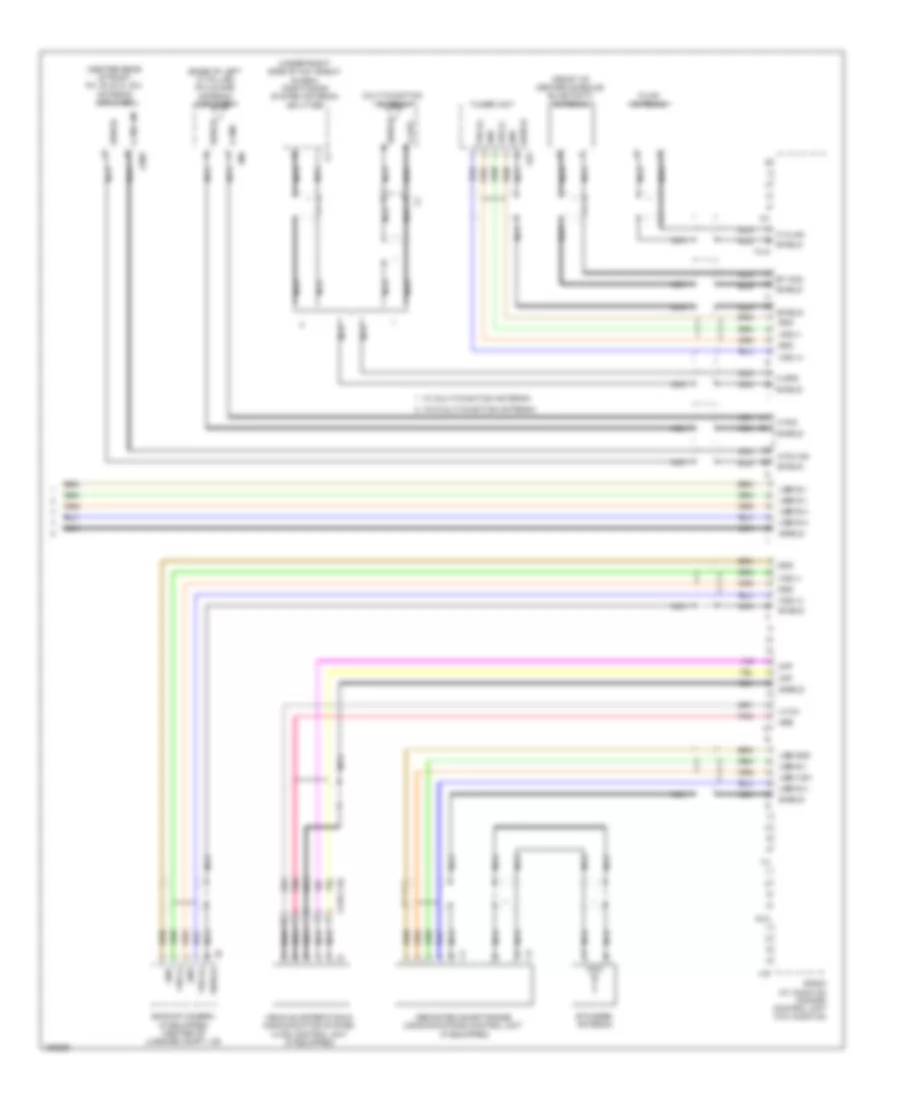 COMAND Actuation Wiring Diagram, Late Production (3 of 3) for Mercedes-Benz CLA250 2014