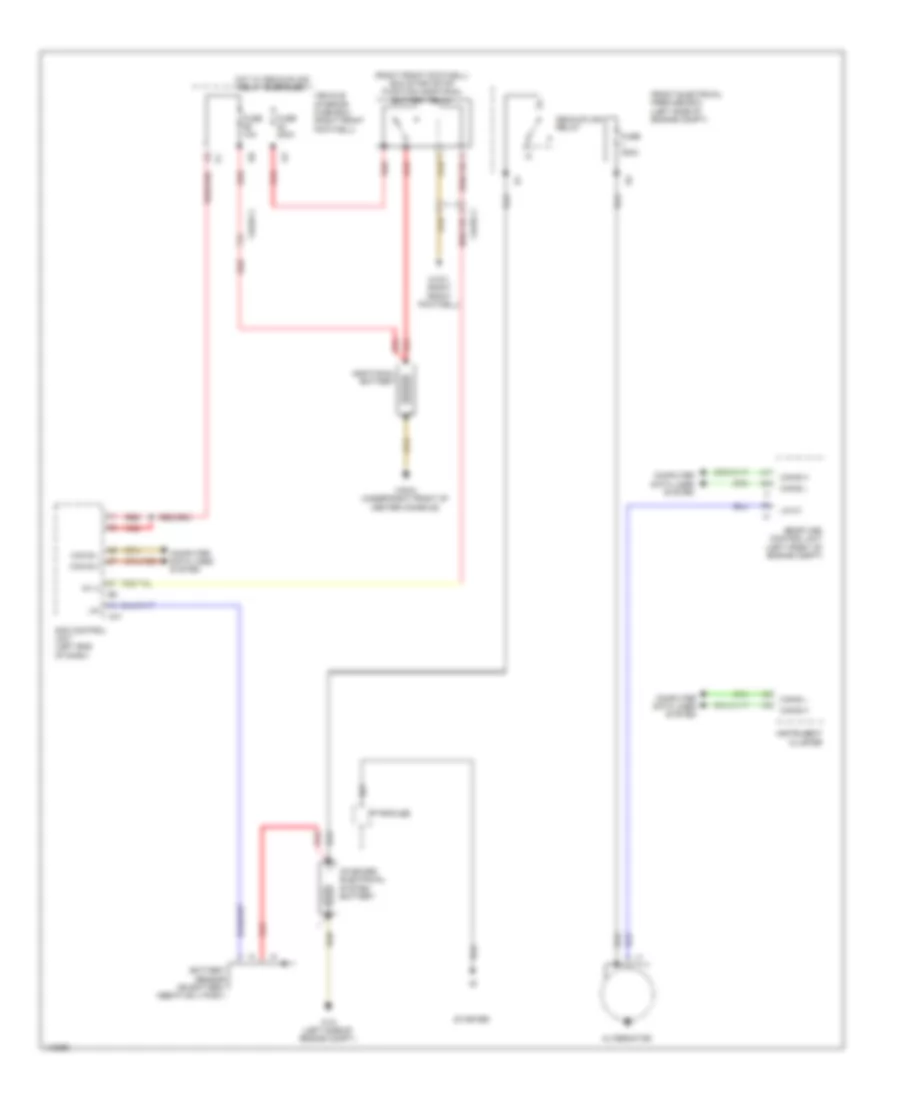 Charging Wiring Diagram for Mercedes Benz CLA250 2014
