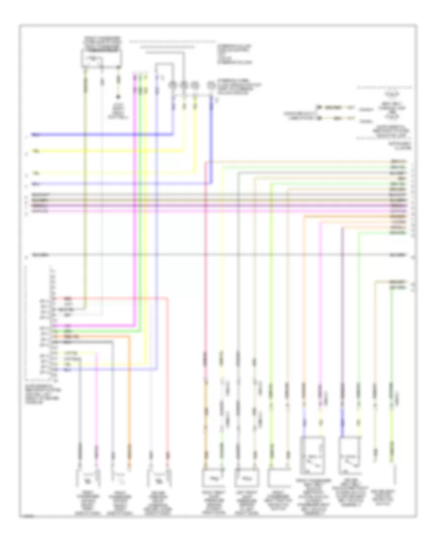 Supplemental Restraint Wiring Diagram (3 of 4) for Mercedes-Benz CLA250 2014
