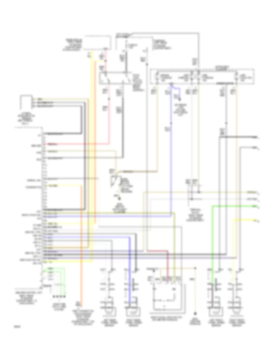 Traction Control Wiring Diagram 1 of 2 for Mercedes Benz 400SEL 1993