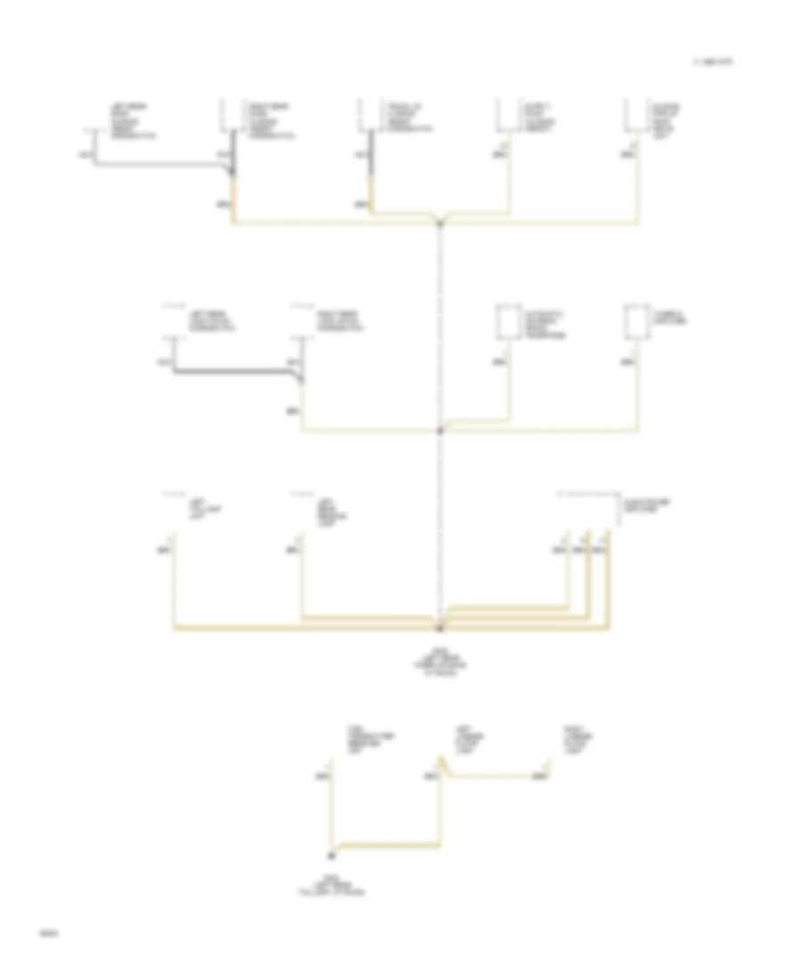 Ground Distribution Wiring Diagram (6 of 6) for Mercedes-Benz 400SEL 1993