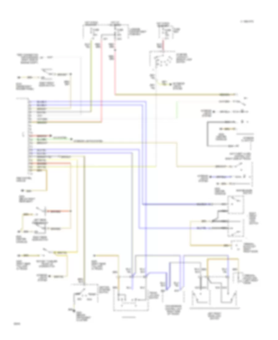 Central Locking Wiring Diagram for Mercedes Benz 400SEL 1993
