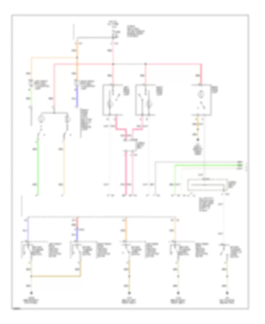Courtesy Lamps Wiring Diagram 1 of 2 for Mercedes Benz ML350 2004