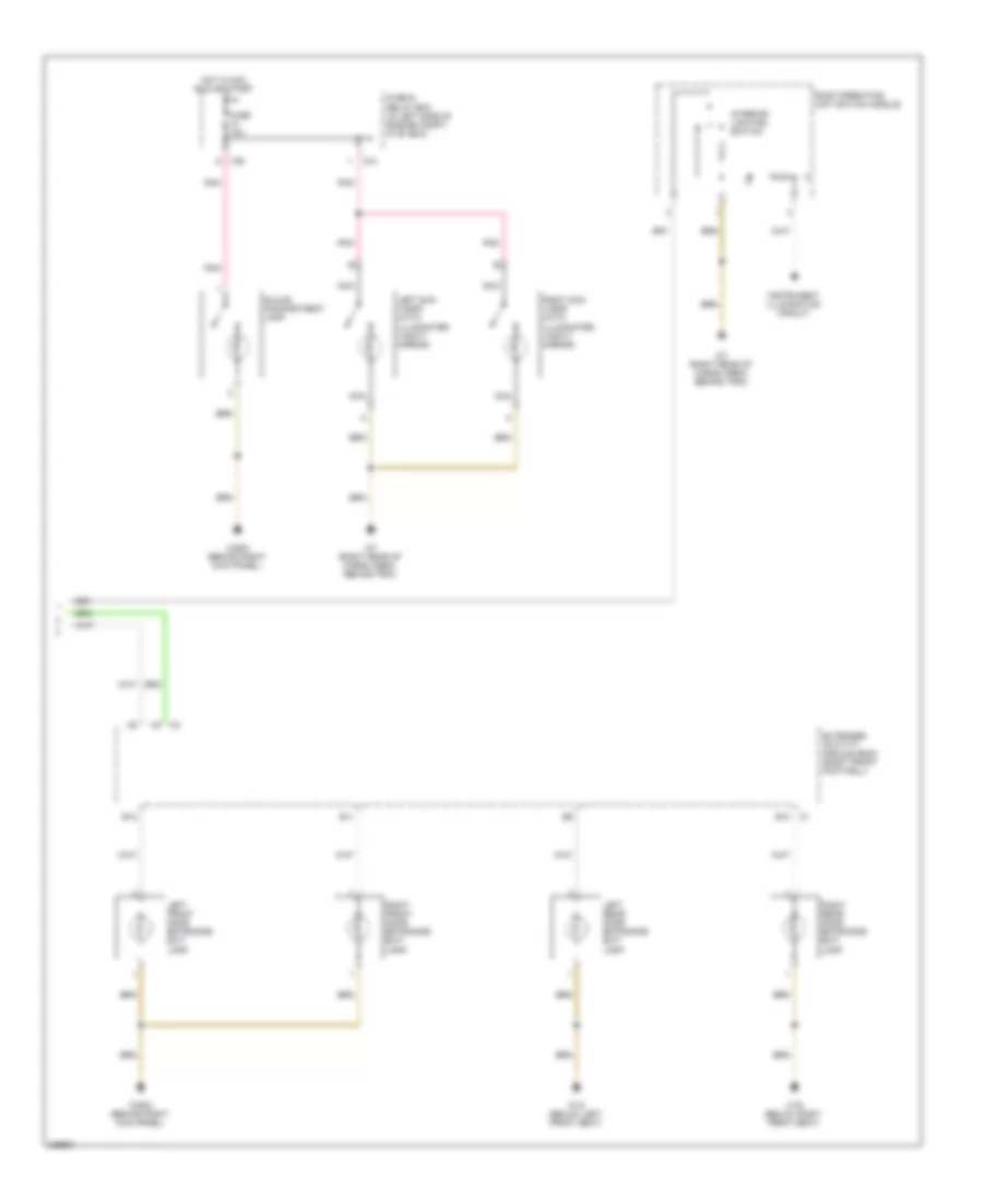 Courtesy Lamps Wiring Diagram 2 of 2 for Mercedes Benz ML350 2004