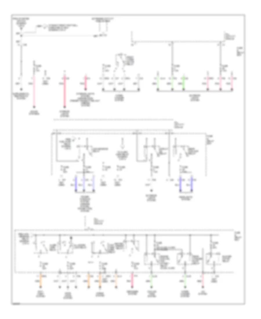 Power Distribution Wiring Diagram 2 of 4 for Mercedes Benz ML350 2004