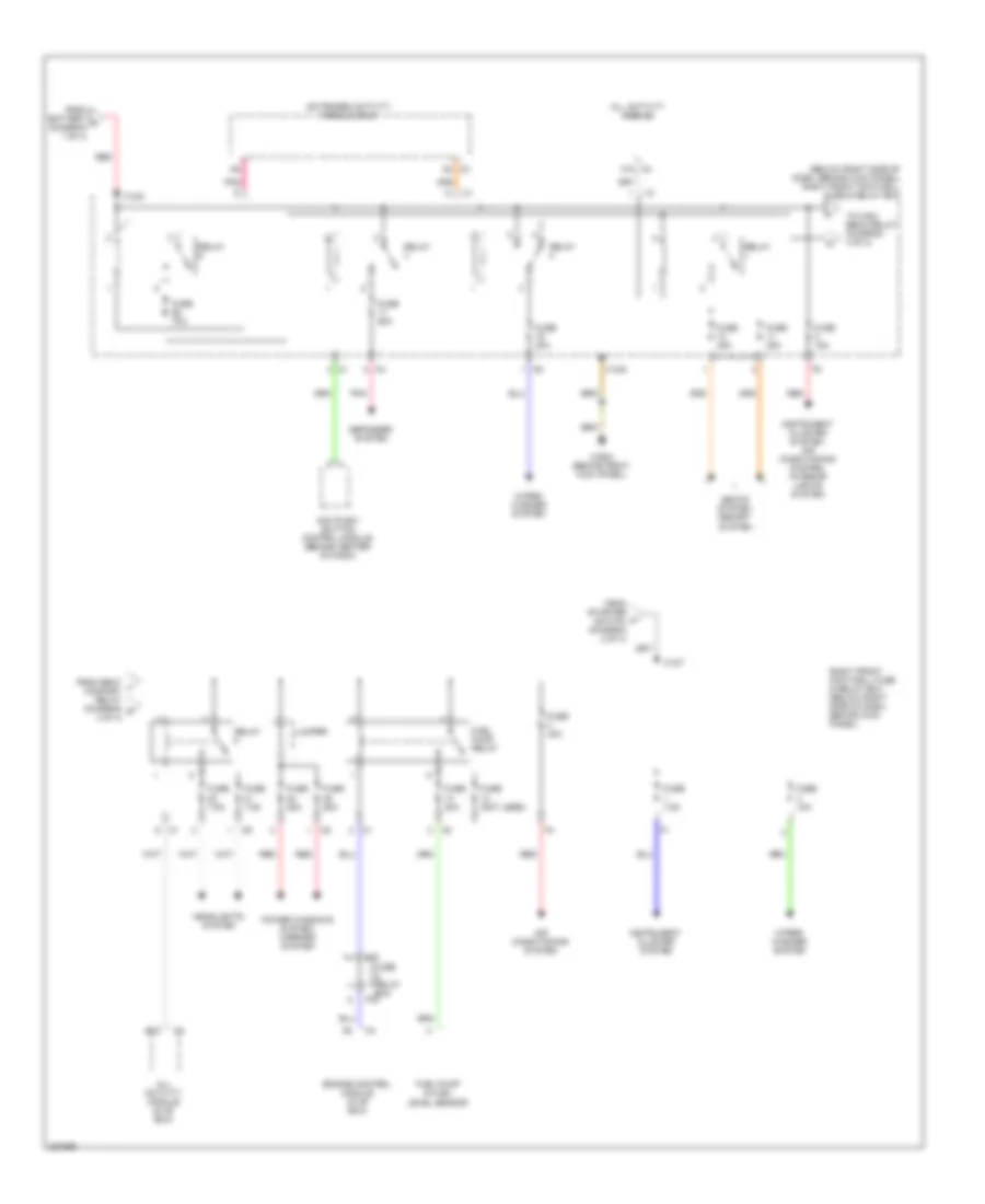 Power Distribution Wiring Diagram 4 of 4 for Mercedes Benz ML350 2004
