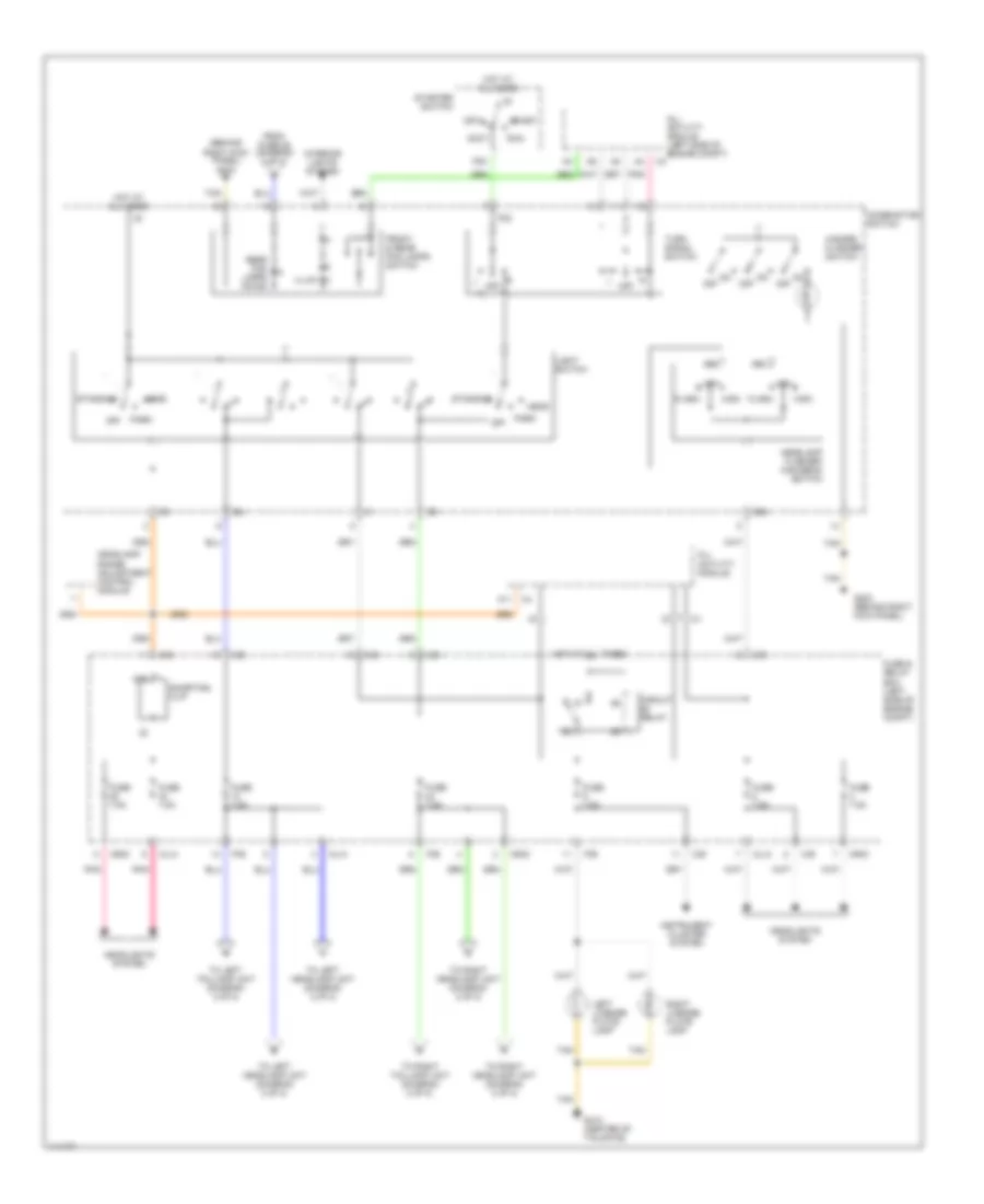 Exterior Light Wiring Diagram (1 of 2) for Mercedes-Benz ML320 2000