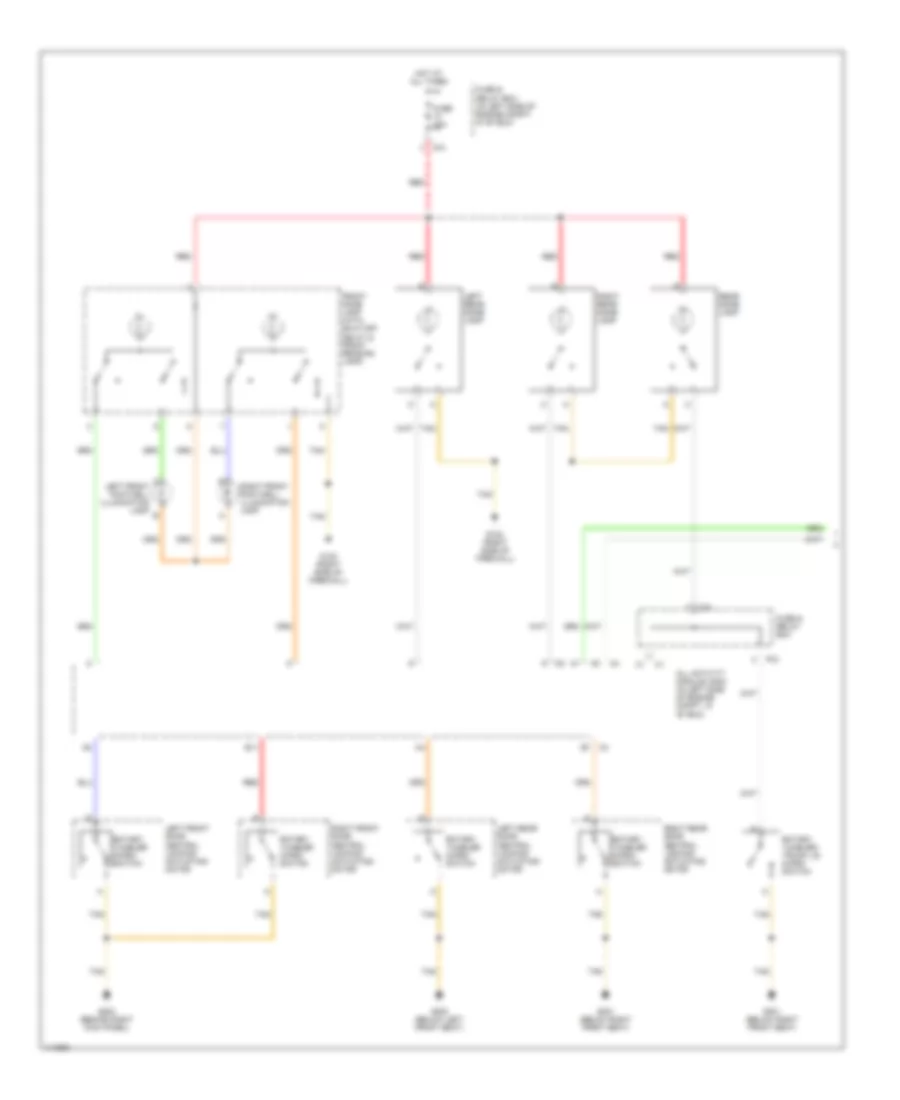 Courtesy Lamps Wiring Diagram 1 of 2 for Mercedes Benz ML320 2000