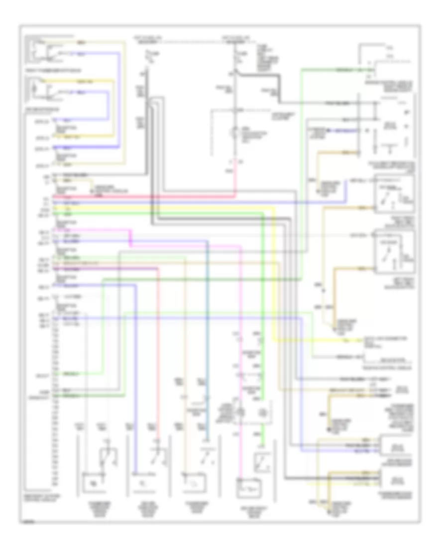 Supplemental Restraints Wiring Diagram for Mercedes Benz SLK230 2003