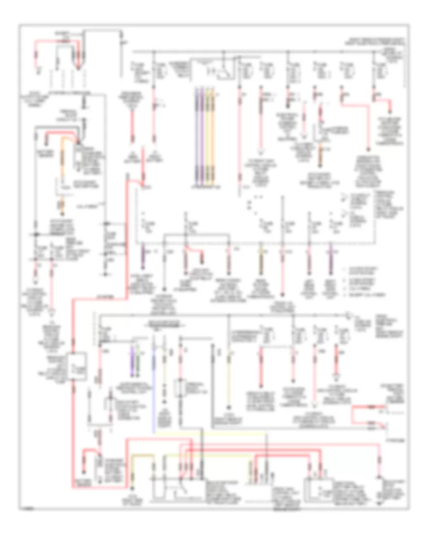 Power Distribution Wiring Diagram, Wagon (1 of 5) for Mercedes-Benz E350 2013