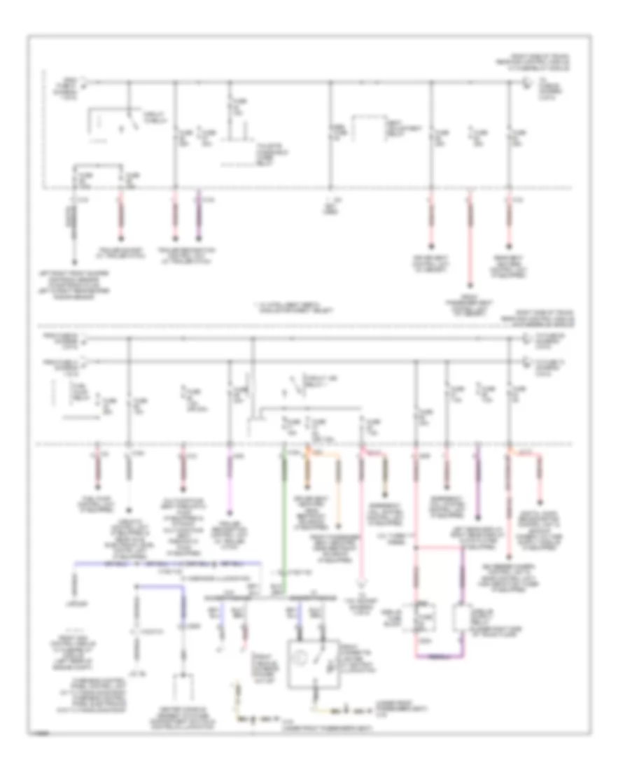 Power Distribution Wiring Diagram, Wagon (2 of 5) for Mercedes-Benz E350 2013