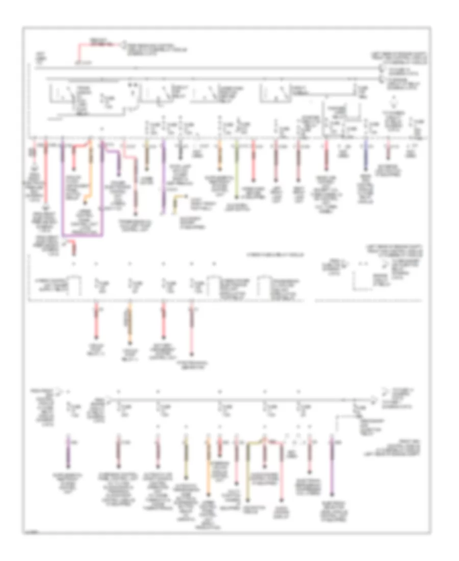 Power Distribution Wiring Diagram, Wagon (4 of 5) for Mercedes-Benz E350 2013