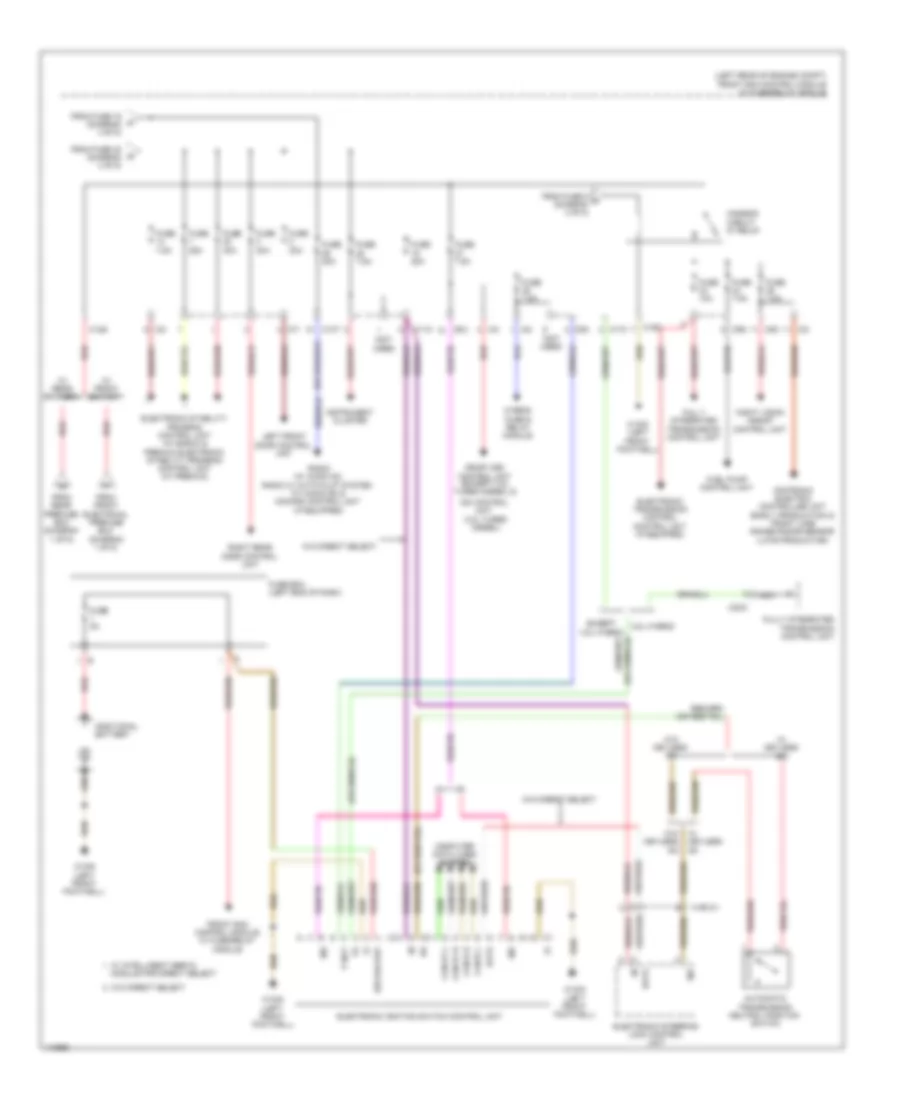 Power Distribution Wiring Diagram, Wagon (5 of 5) for Mercedes-Benz E350 2013