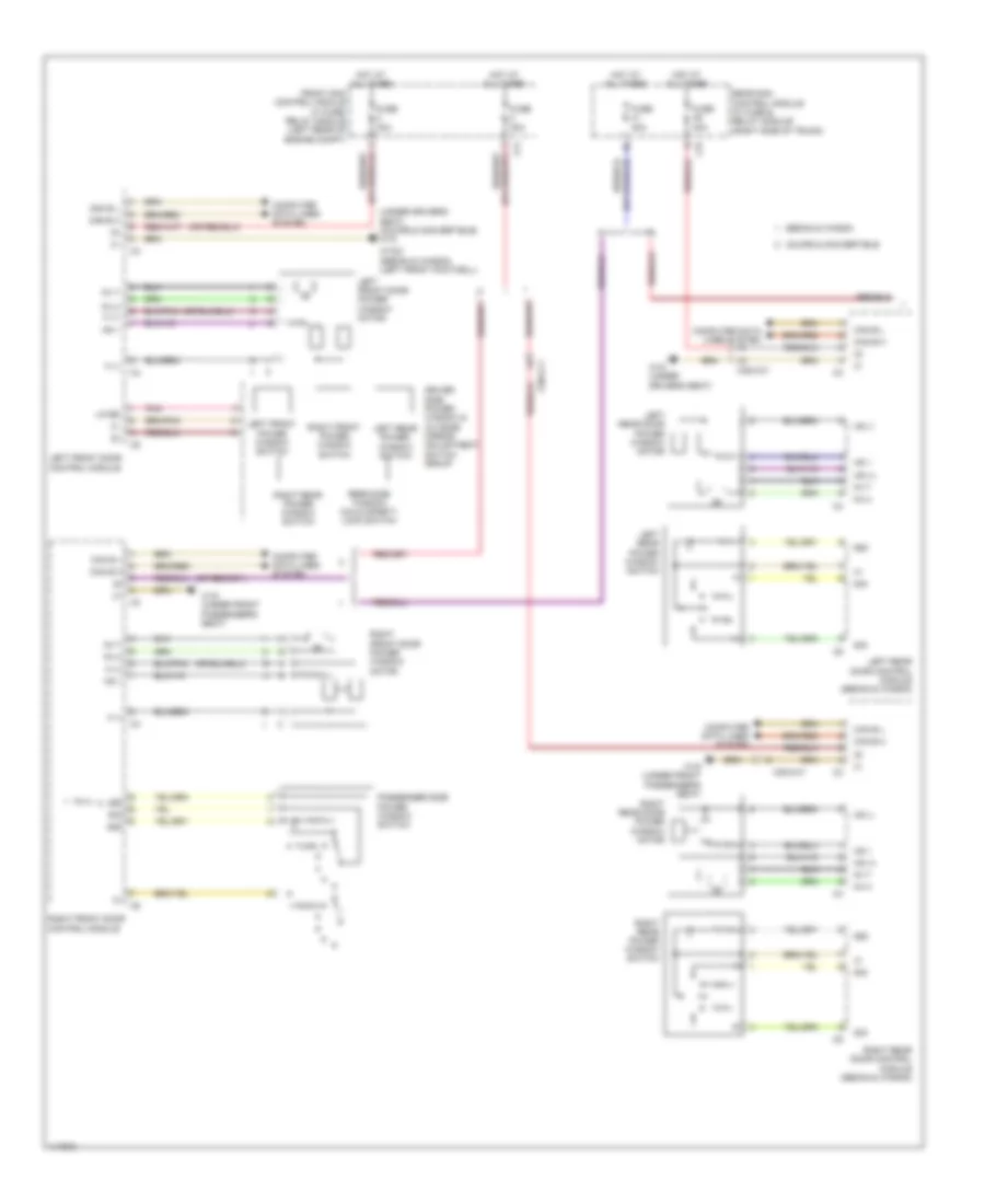 Power Windows Wiring Diagram 1 of 2 for Mercedes Benz E350 2013