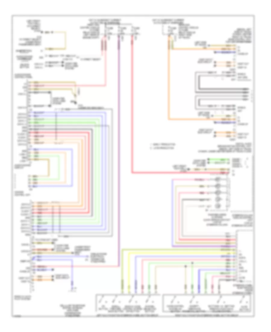 Auto Pilot System Wiring Diagram, Wagon (1 of 2) for Mercedes-Benz E350 2013