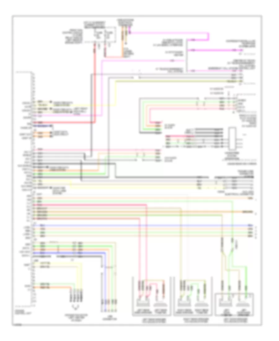 COMAND Actuation Wiring Diagram, Convertible (1 of 3) for Mercedes-Benz E350 2013