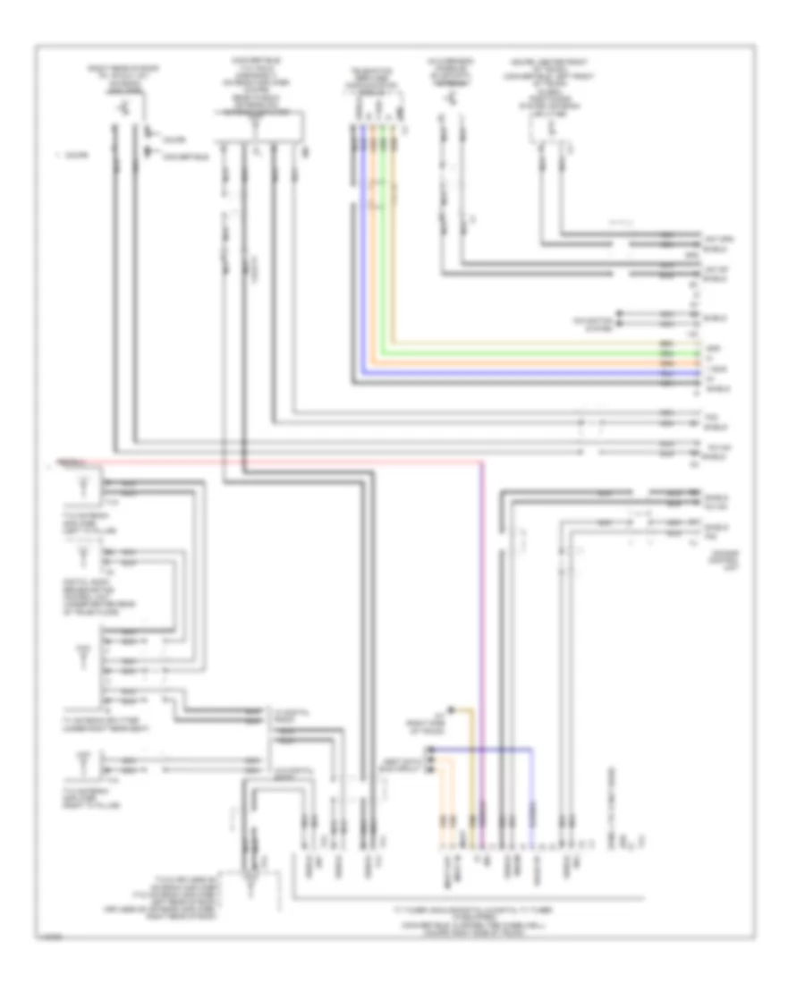 COMAND Actuation Wiring Diagram, Convertible (3 of 3) for Mercedes-Benz E350 2013