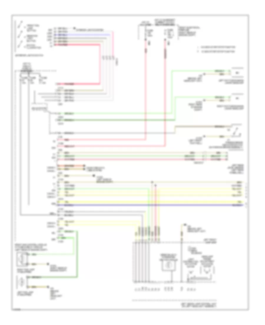 Headlights Wiring Diagram, Convertible with Xenon Lamps (1 of 2) for Mercedes-Benz E350 2013